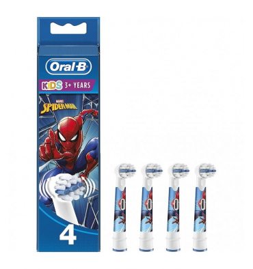 Сменные насадки для зубной щетки BRAUN OralB EB104 SpiderMan (4шт)