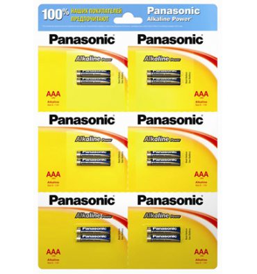 Батарейка Panasonic ALKALINE POWER AAA BLI 12 (2х6) (LR03REB/2B12)