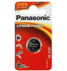 Батарейка Panasonic CR 2032 BLI 1 LITHIUM (CR-2032EL/1B)