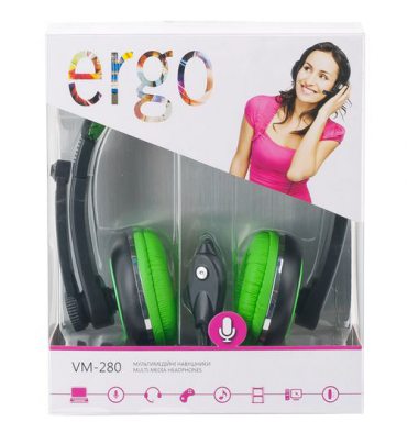 Гарнитура ERGO VM -280 Green (5957722)