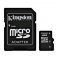 Карта памяти KINGSTON microSDHC 4 GB Class 4 + SD adapter (SDC4/4GB)