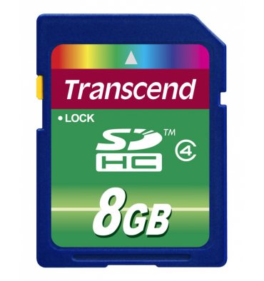 Карта памяти Transcend SDHC 8GB (Class 4) (TS8GSDHC4)