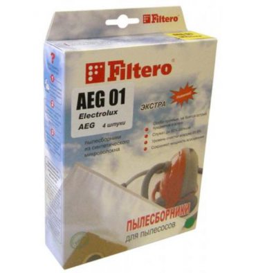 Мішок до пилососа FILTERO AEG 01 екстра (4) синтетичний