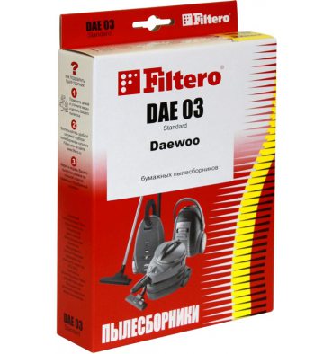Мешок к пылесосу FILTERO DAE 03 эконом (4) бумажный