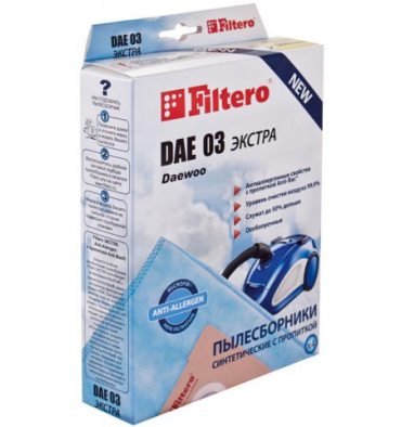 Мішок до пилососа FILTERO DAE 03 екстра (4) синтетичний