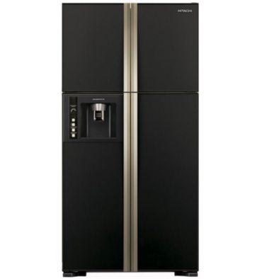 Холодильник HITACHI R-W720PUC1 GBK черное стекло