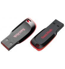 Флеш накопичувач USB SanDisk Cruzer Blade 32Gb black/red