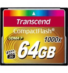 Карта памяти TRANSCEND Compact Flash 64 GB (1000X) (TS64GCF1000)